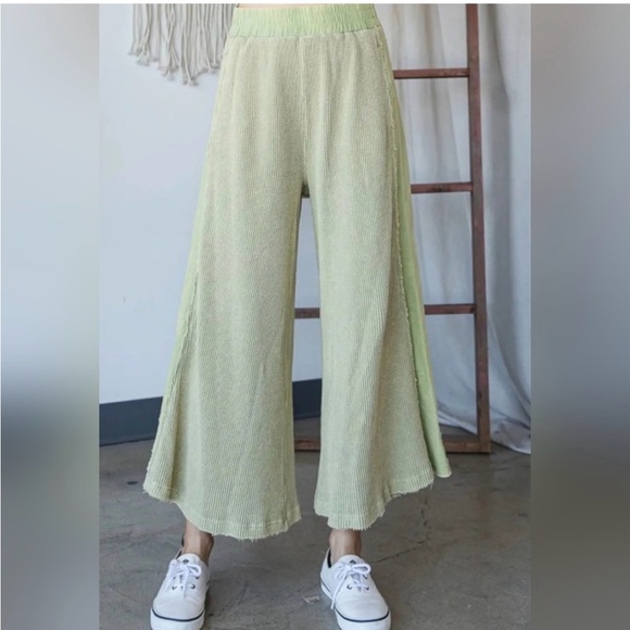 Oli & Hali Pants - New Oli & Hali Wide Leg Pants ~ Sage Green